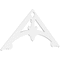 Ekena Millwork Pitch Sellek Architectural Grade PVC Gable Pediment, 60"W x 27 1/2"H x 1"P (11/12) GPP060X028X100SLK - alternate 1